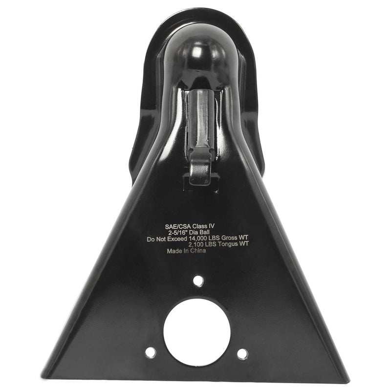 NovelBee 2-5/16" Ball Class IV A-Frame Trailer Coupler with Powder Coated Black,14000LBS Capacity - Image 1